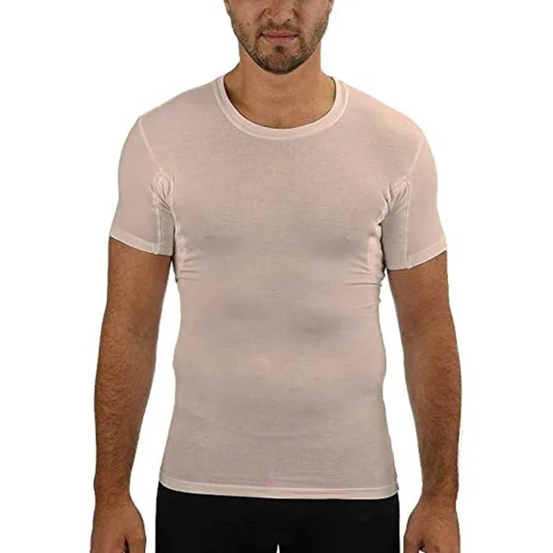 Lightweight Layering System Traps Heat and Moisture Sweatproof Undershirts Tee Shirt Men's Anti Perspiration T Shirt