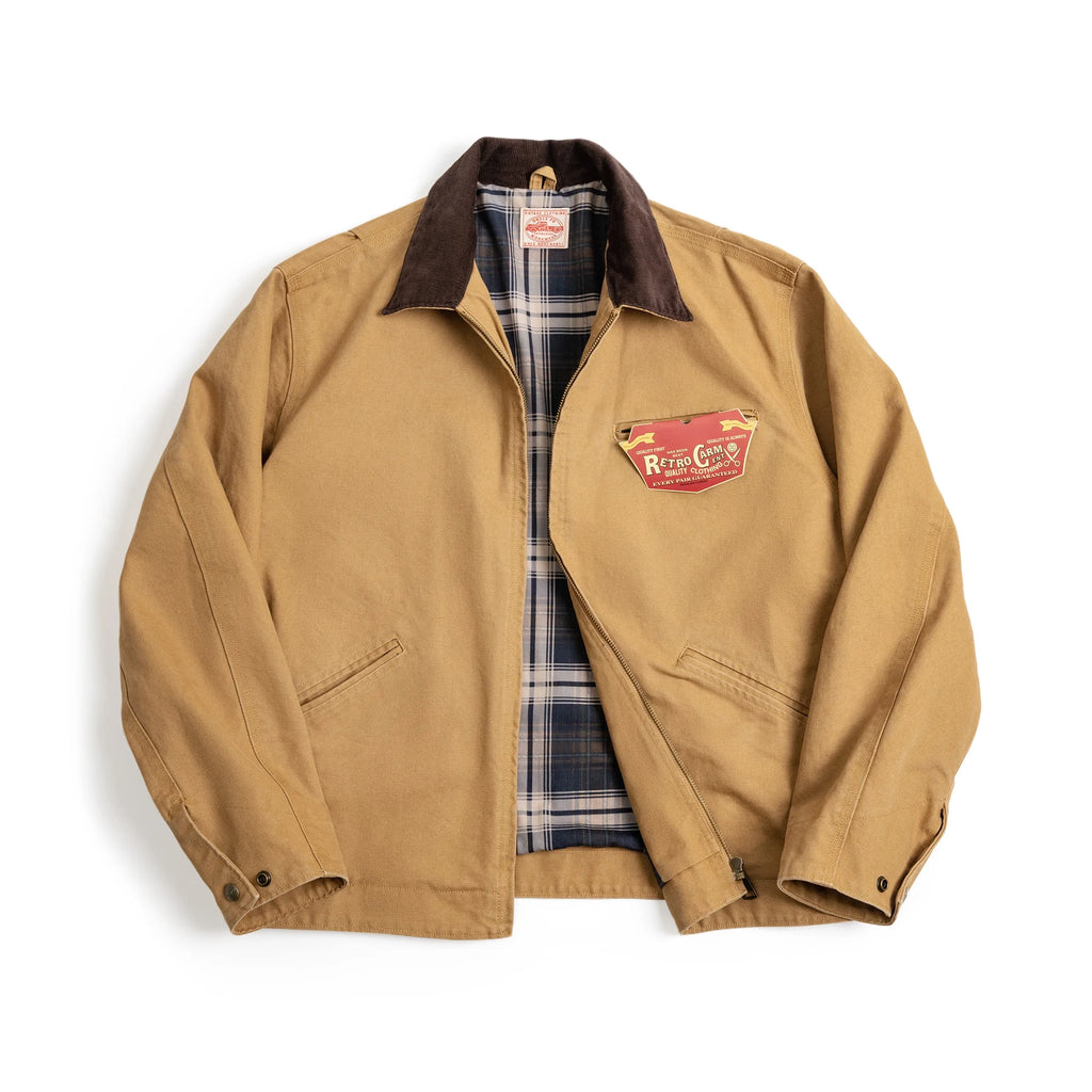Maden 2024 New Interstellar Same Style Tops Detroit Hunting Jacket J001 American Retro Lapel Street Jacket for Men's Spring