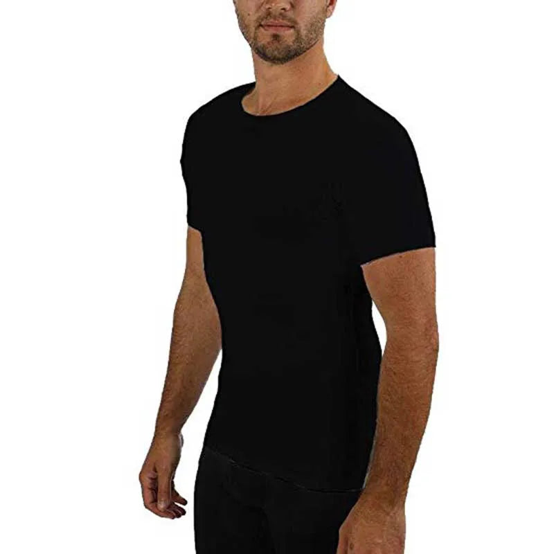 Lightweight Layering System Traps Heat and Moisture Sweatproof Undershirts Tee Shirt Men's Anti Perspiration T Shirt
