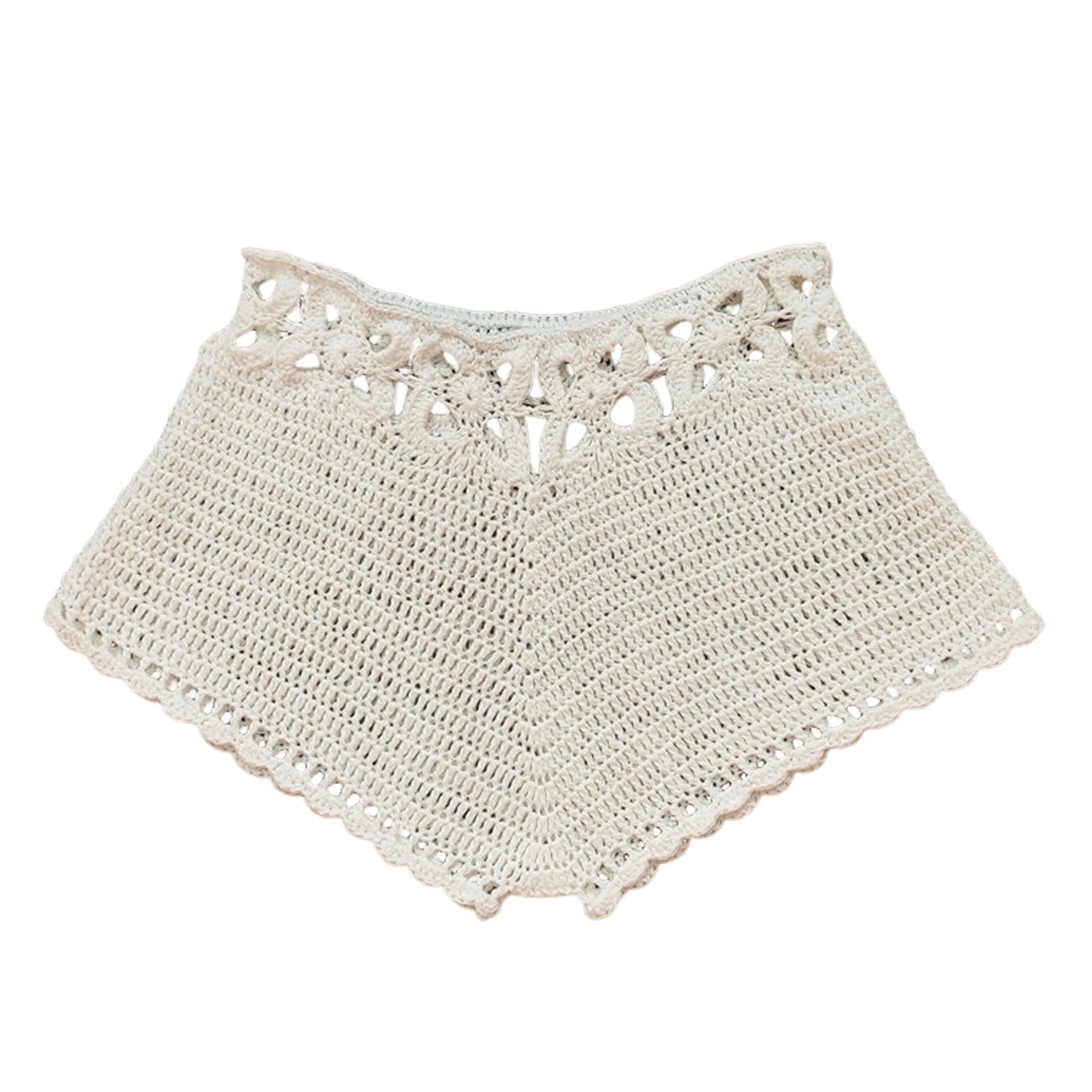 Breathable Summer Shorts Elegant Lace Beach Shorts for Women Hollow Out Knitted Drawstring Elastic Waist Bikini Shorts Soft