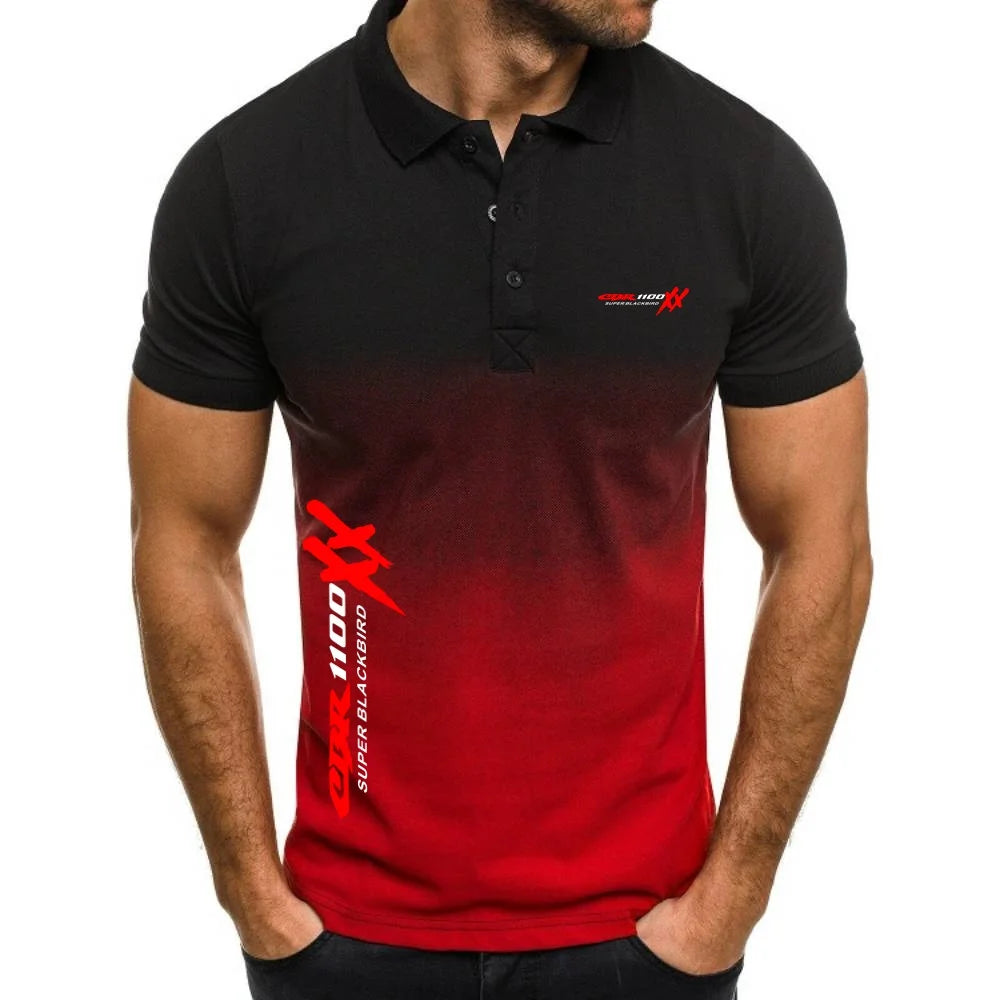Polo Shirts Military Men's TShirts Outdoor Motorcycles CBR 1100 SUPER BLACKBIRD XX Jersey Youth Tees Hunting Fishing Topshirts