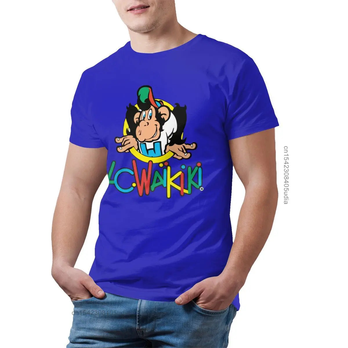 Monkey Tshirts Lc Waikiki Monkey Merchandise T Shirt Graphic Cotton Tee Shirt Mens Short Sleeves Beach Tshirt Camisas