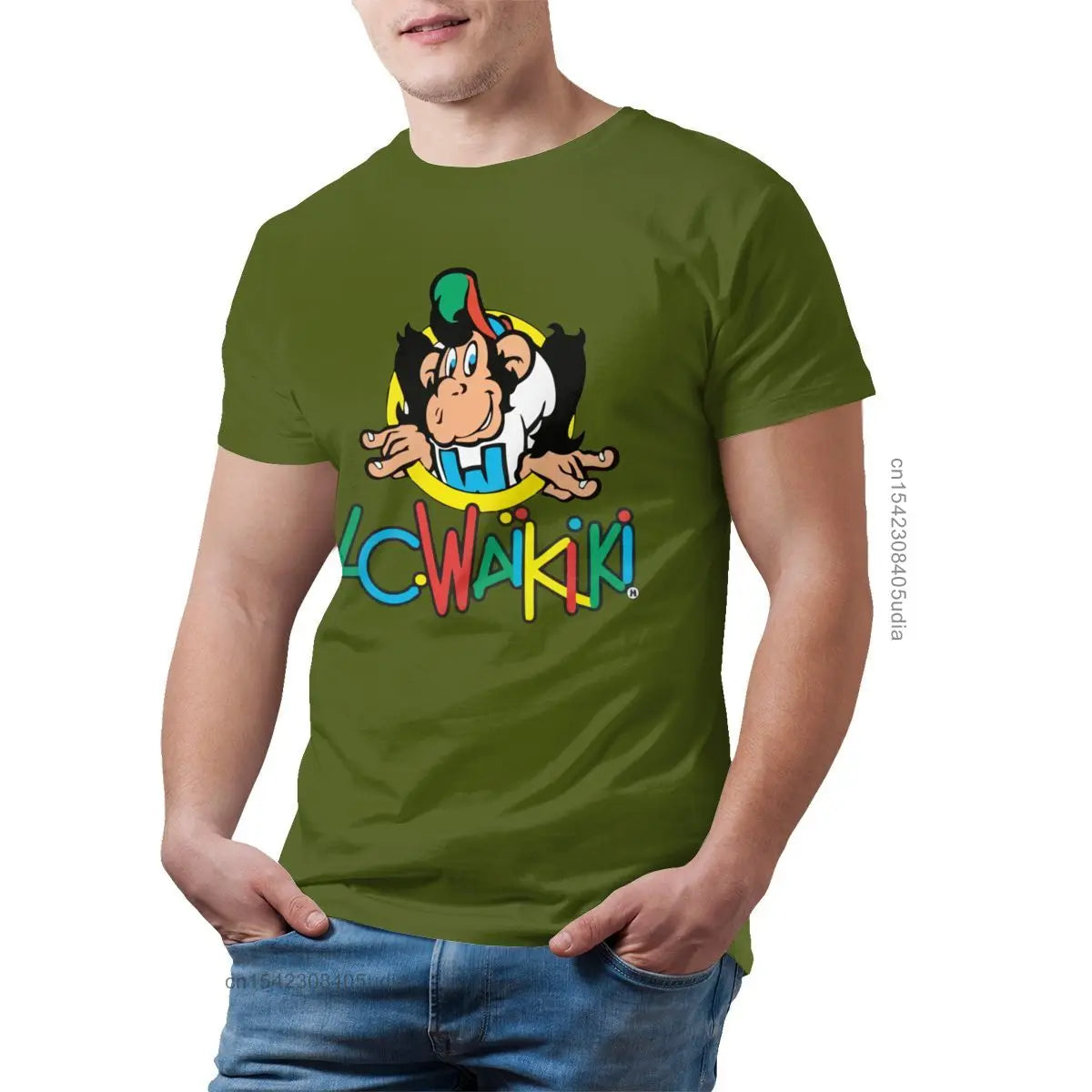 Monkey Tshirts Lc Waikiki Monkey Merchandise T Shirt Graphic Cotton Tee Shirt Mens Short Sleeves Beach Tshirt Camisas