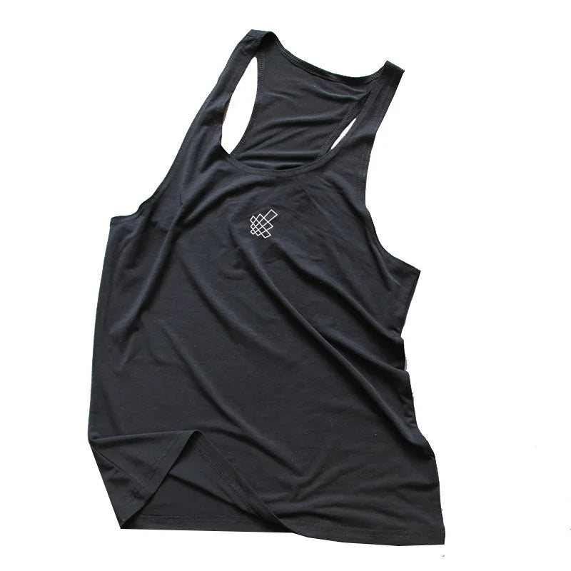 Tank Top Men 2020  Gym Clothing Black Quick Dry Mesh Fitness Shirt Vest