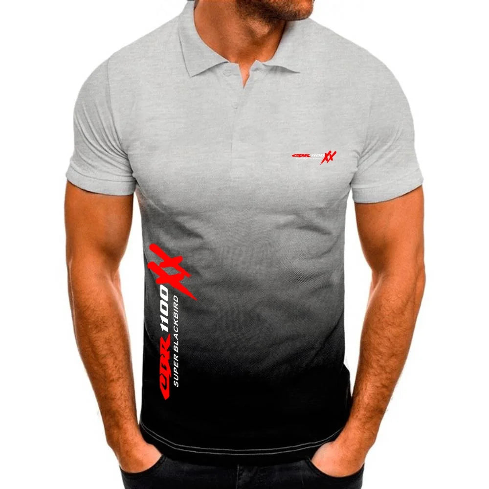 Polo Shirts Military Men's TShirts Outdoor Motorcycles CBR 1100 SUPER BLACKBIRD XX Jersey Youth Tees Hunting Fishing Topshirts