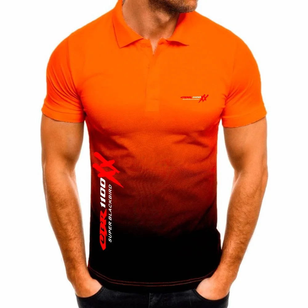 Polo Shirts Military Men's TShirts Outdoor Motorcycles CBR 1100 SUPER BLACKBIRD XX Jersey Youth Tees Hunting Fishing Topshirts