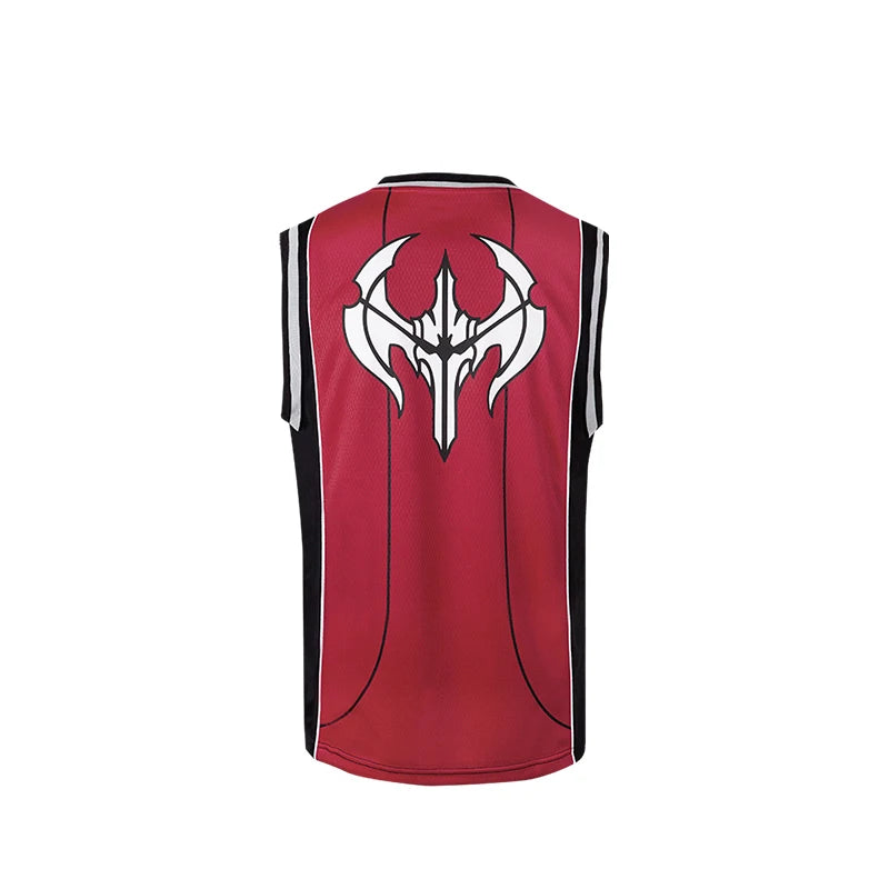Slam Master School Basketball Team Tops Shirt Game LOL League Noxus Vest Sports Wear Uniform Jerseys
