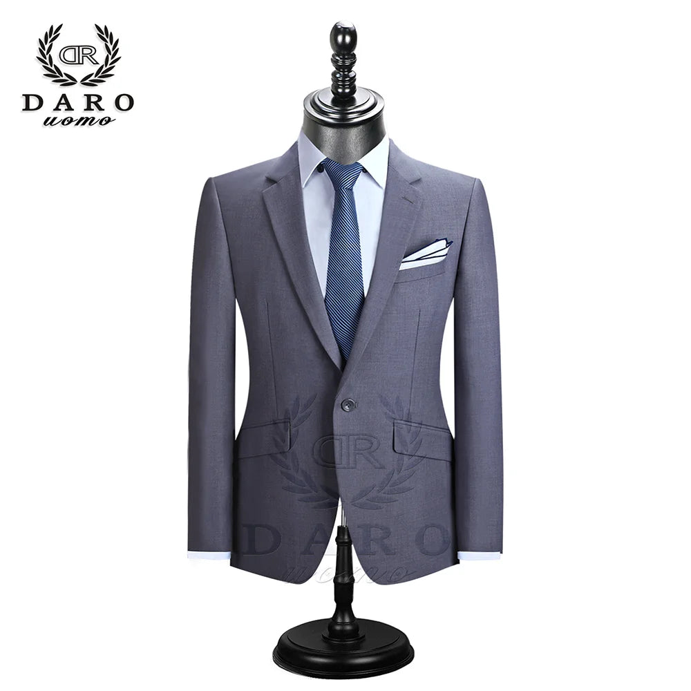 2025 DR  DARO UOMO Men Suits Blazer With Pants Slim Fit Casual One Button Jacket for Wedding DR8158