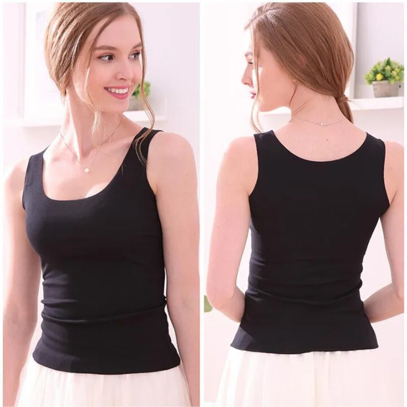 Super Soft Modal Tank Top Women Slim Seamless Top Summer Leisure Tees Shirt Elastic Bottoming Shirt Low-cut O Neck Top Vest 2020