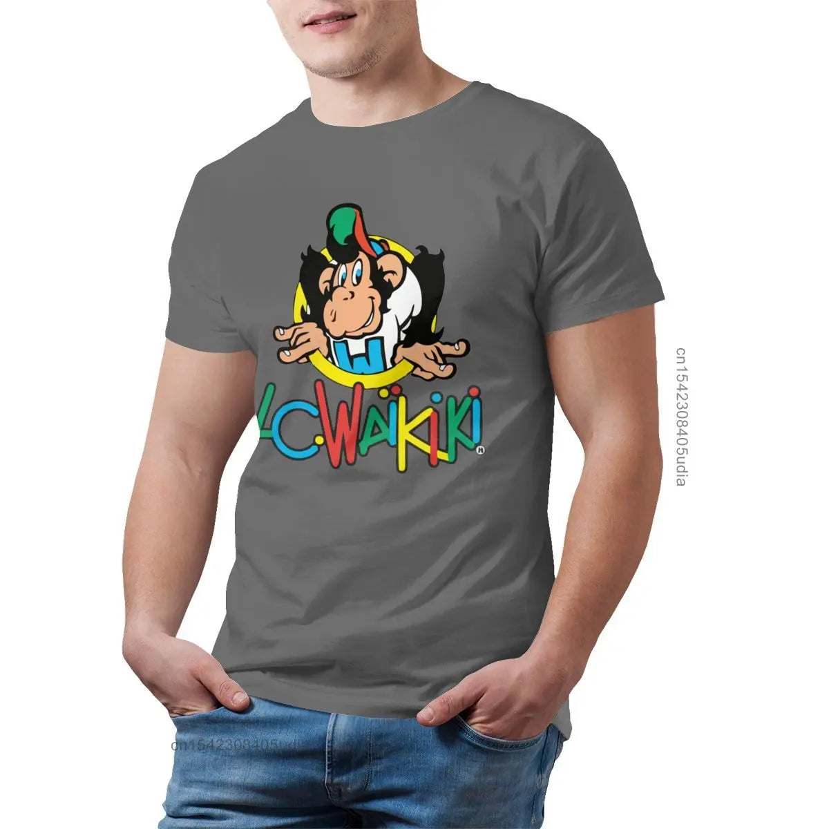 Monkey Tshirts Lc Waikiki Monkey Merchandise T Shirt Graphic Cotton Tee Shirt Mens Short Sleeves Beach Tshirt Camisas