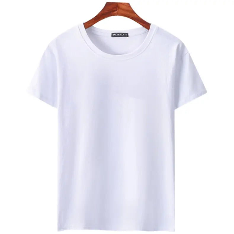 oversized 6 Pcs/Lot Fashion Men's T-Shirts Casual Short Sleeve T-shirt for Men Solid Cotton Tee Shirt Summer Clothing Size 5XL