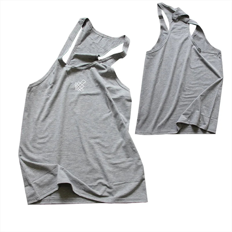 Tank Top Men 2020  Gym Clothing Black Quick Dry Mesh Fitness Shirt Vest