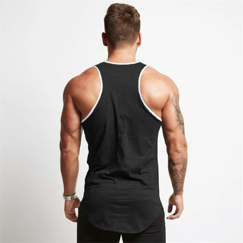 Blank Men's gym clothing Bodybuilding tank top Man summer fashion sleeveless shirt cotton fitness sportswear slim muscle vests