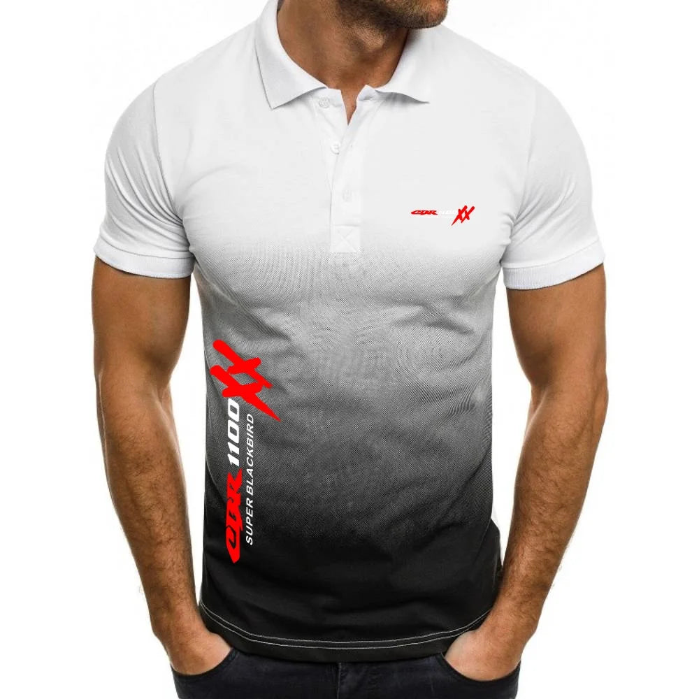 Polo Shirts Military Men's TShirts Outdoor Motorcycles CBR 1100 SUPER BLACKBIRD XX Jersey Youth Tees Hunting Fishing Topshirts