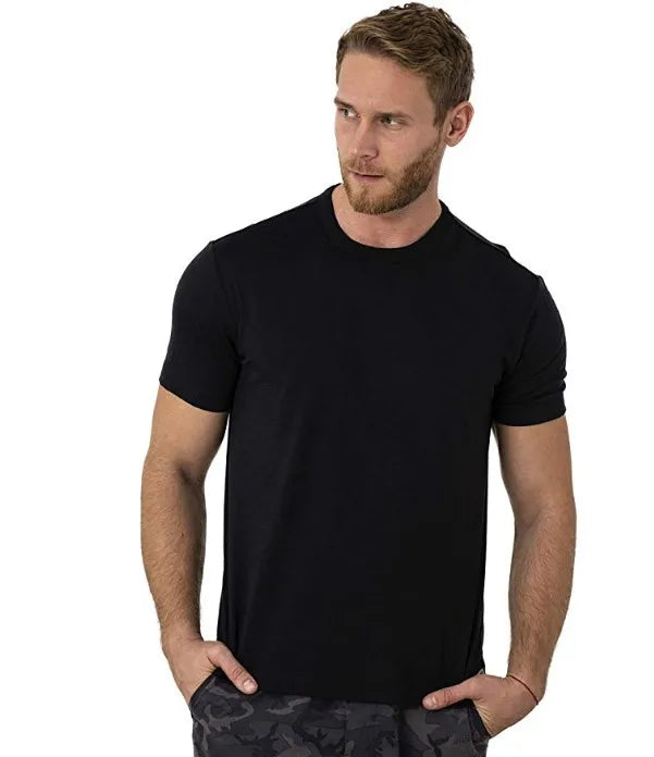 100% Superfine Merino Wool T shirt Mens Base Layer Merino Shirt Wicking Breathable Quick Dry Anti-Odor No-itch USA Size
