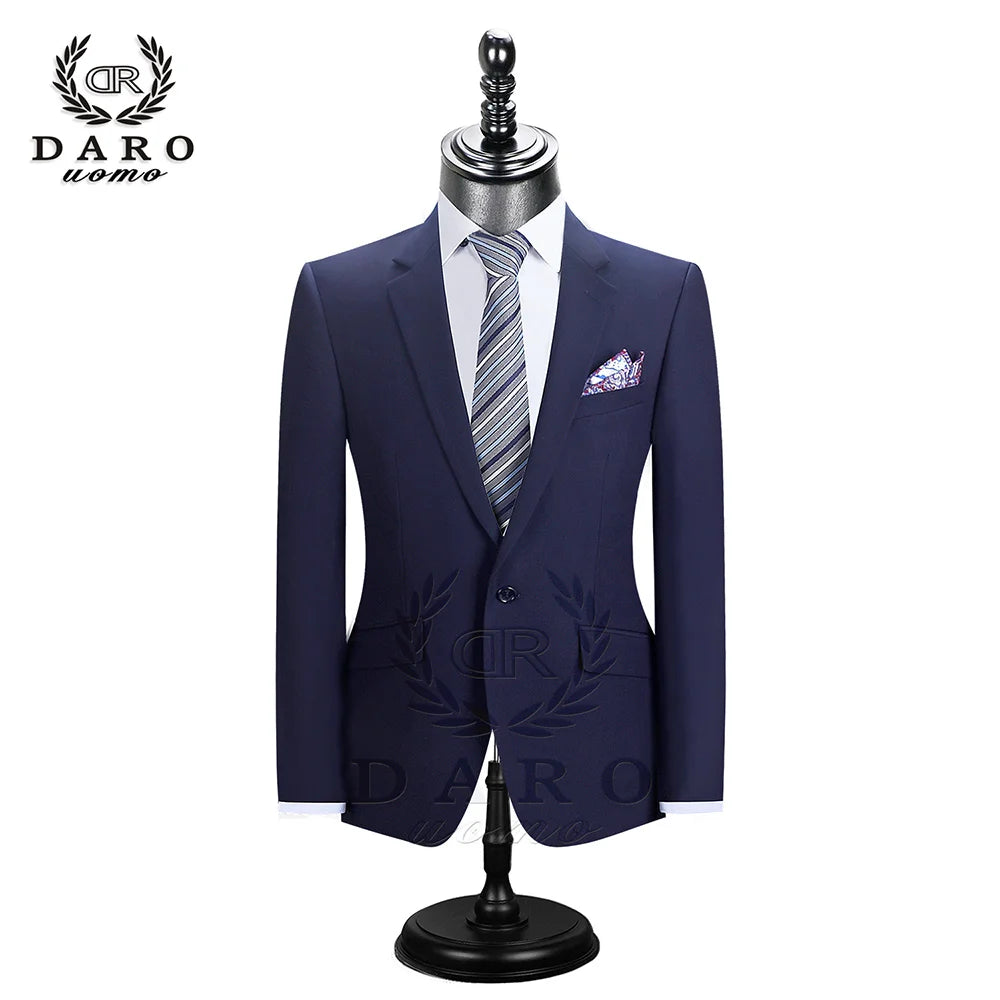 2025 DR  DARO UOMO Men Suits Blazer With Pants Slim Fit Casual One Button Jacket for Wedding DR8158