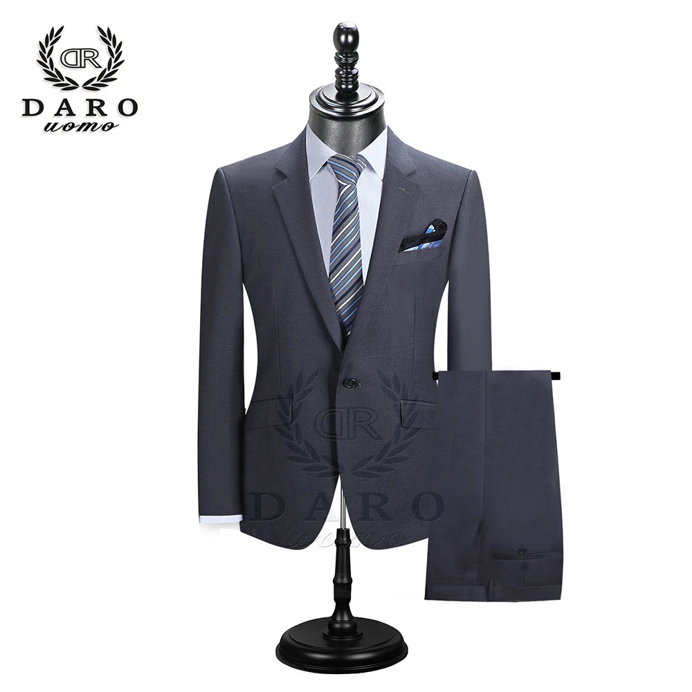 2025 DR  DARO UOMO Men Suits Blazer With Pants Slim Fit Casual One Button Jacket for Wedding DR8158