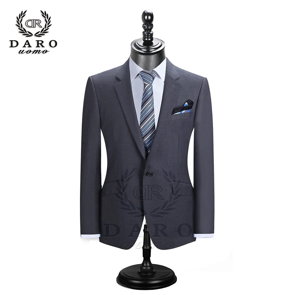 2025 DR  DARO UOMO Men Suits Blazer With Pants Slim Fit Casual One Button Jacket for Wedding DR8158