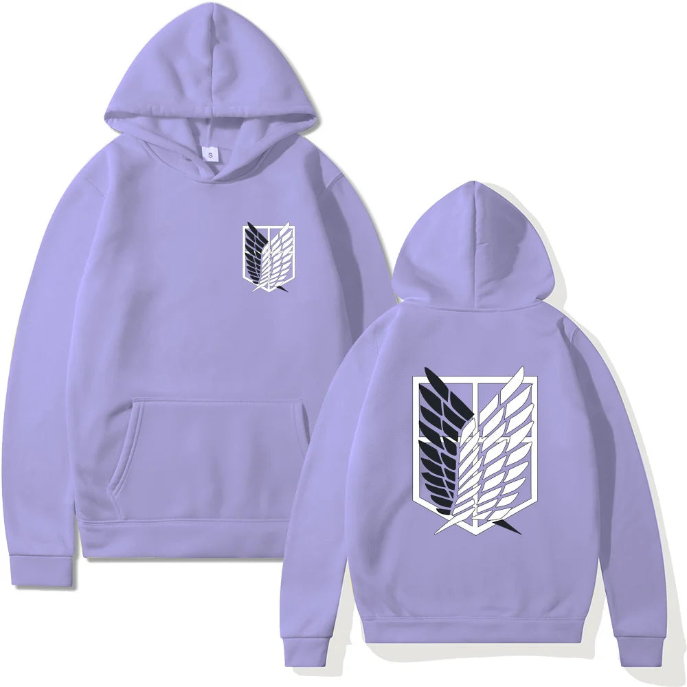 Anime Attack on Titan Womens Hoodie Hoodies Women Streetwear Pullover Harajuku Shingeki no Kyojin Hoody Sweatshirt Clothes