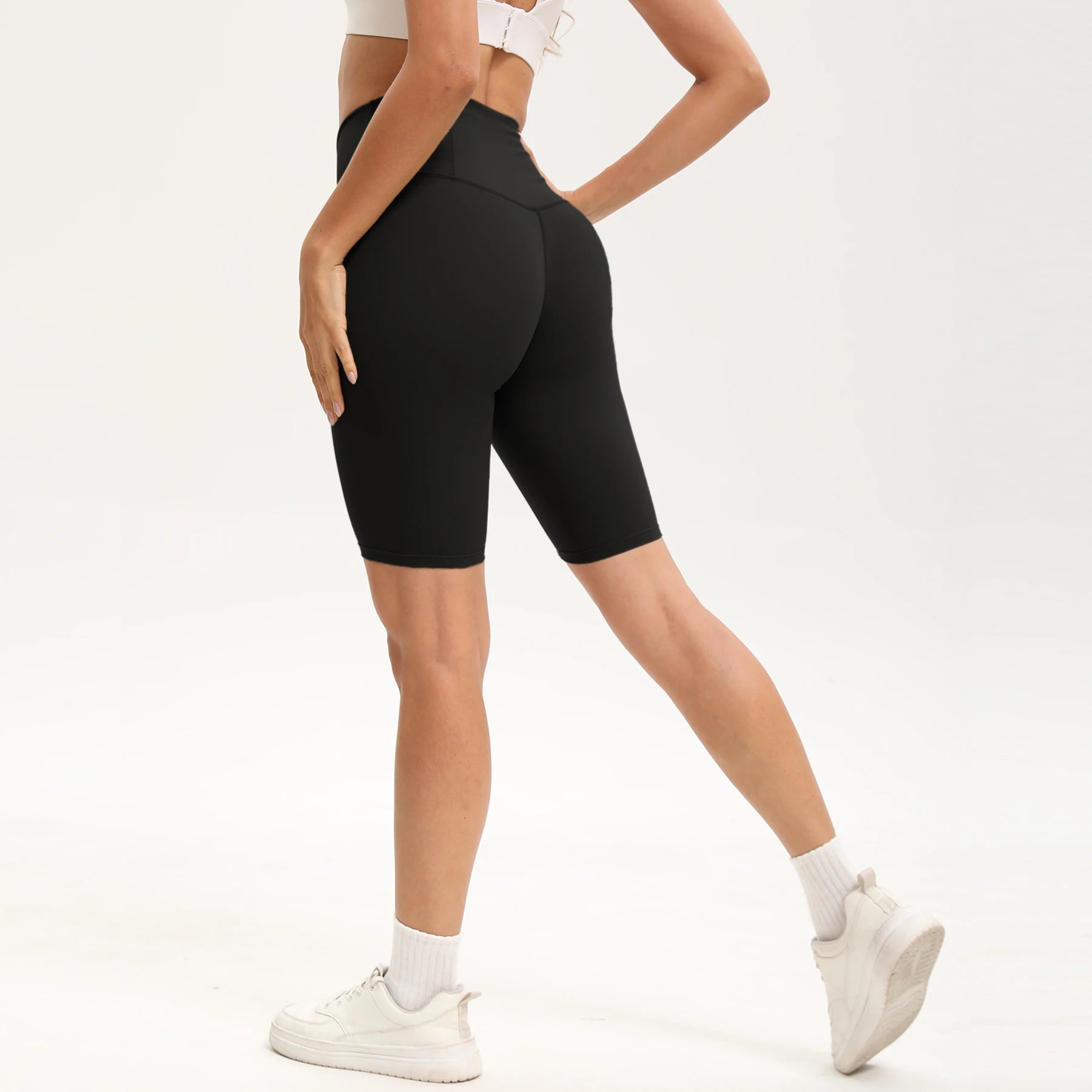 S-XXXL Bike Shorts Women High Waist 3 Pockets Workout Yoga Shorts Stretch Gym Fitness Comfort Ready to Wear Activeweanning Pants
