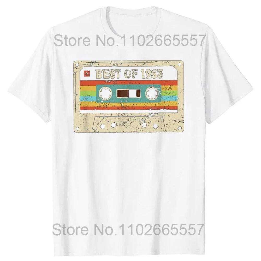 41 Years Old Made in 1983 Classic Original Vintage  T Shirt for Men Father Days Gift Idea Classic Accessories TShirt Cotton Tees