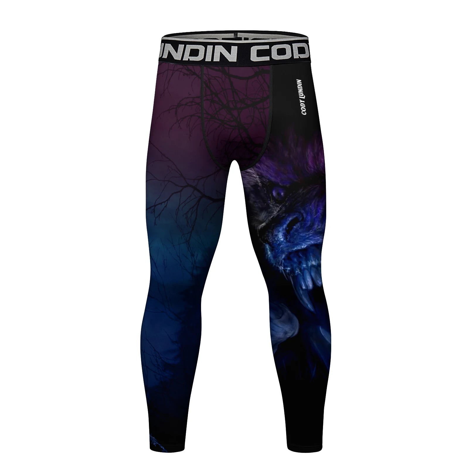 Cody Lundin Men's Jiu Jitsu Spats Stappling Compression Tights Pant Training BJJ No Gi Grappling Leggings Gym Fitness Trousers