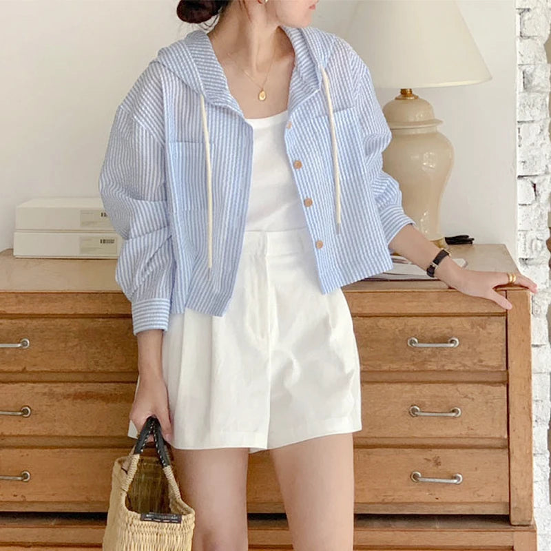 2Colors Korean style long sleeve blouses 2022 Spring Autumn womens Loose Pleated Chiffon tops and blouse Outwear Shirts(C0001)
