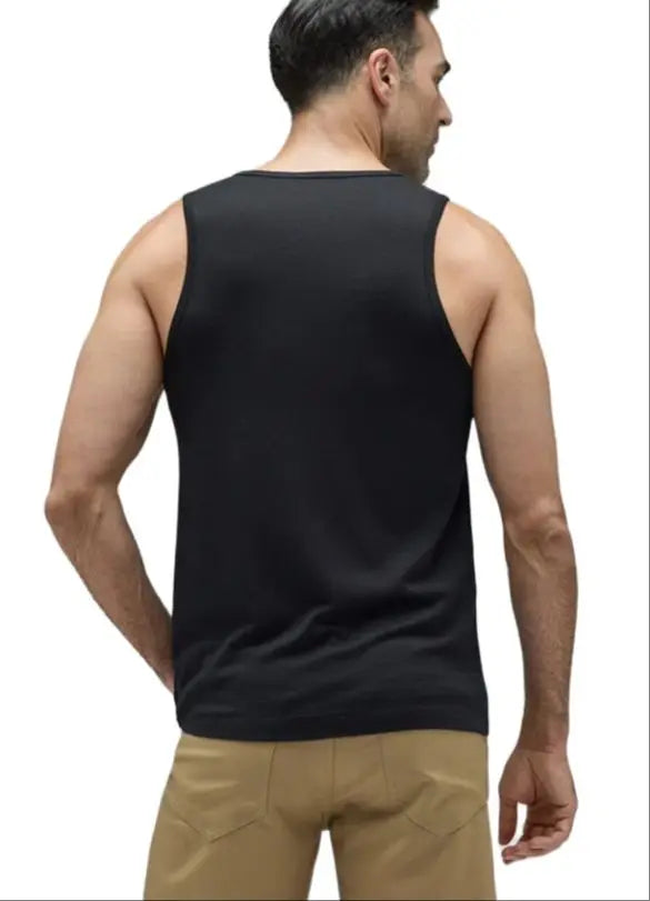100% Merino Wool Tank Top Men Ultralight Merino Wool Base Layer Tank Tops Men Sleeveless Shirt Wicking Breathable Anti-Odor