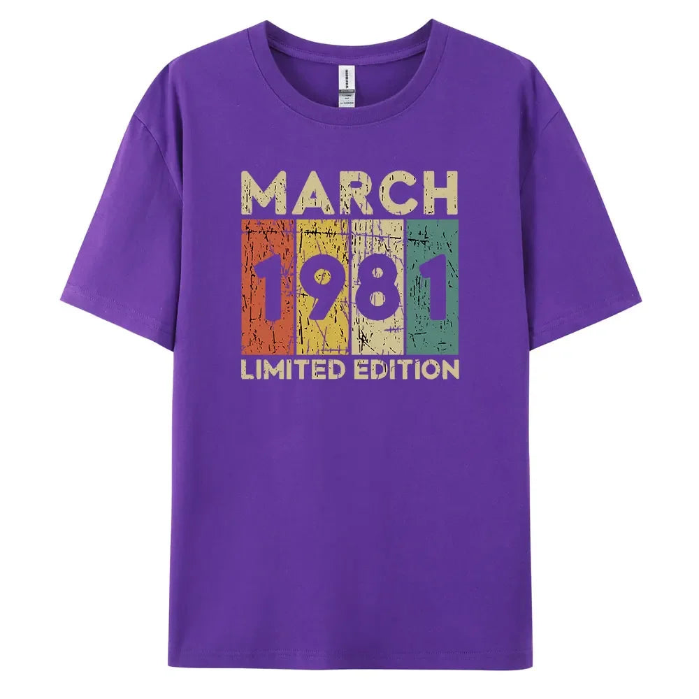 1981 Vintage Classic and Casual Cotton Tee for Men’s Summer Wardrobe
