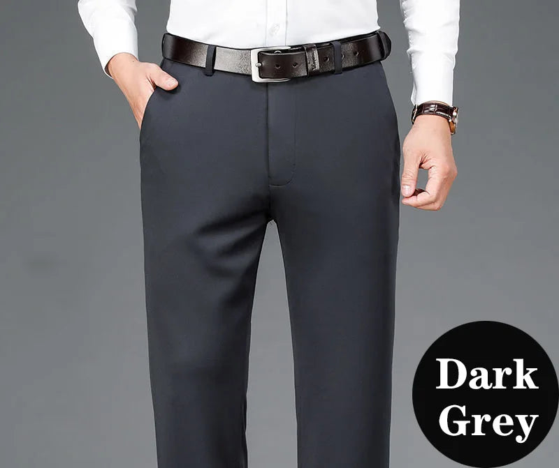 10XL Oversize Men's Business Pants Men Fit Stretch Formal Trousers Husband Elegant Suits Pants Mens Dress Social Casual Pants