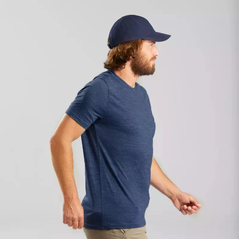 Men's Merino Wool Base Layer Tee T-Shirt 180GSM Wicking Breathable Quick Dry Anti-Odor ASIA Size