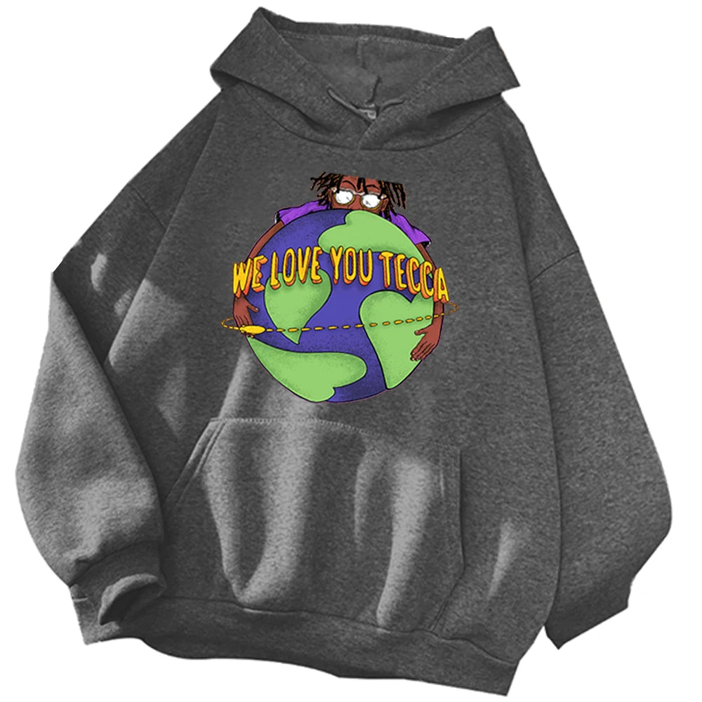 Lil Tecca Hoodie We Love You Tecca Hoodie Tecca Album Cover Sweatshirt Fan Gifts Hoodie Harajuku Pullover Tops Streetwear Unisex