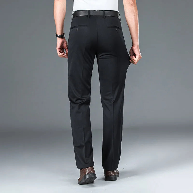 10XL Oversize Men's Business Pants Men Fit Stretch Formal Trousers Husband Elegant Suits Pants Mens Dress Social Casual Pants