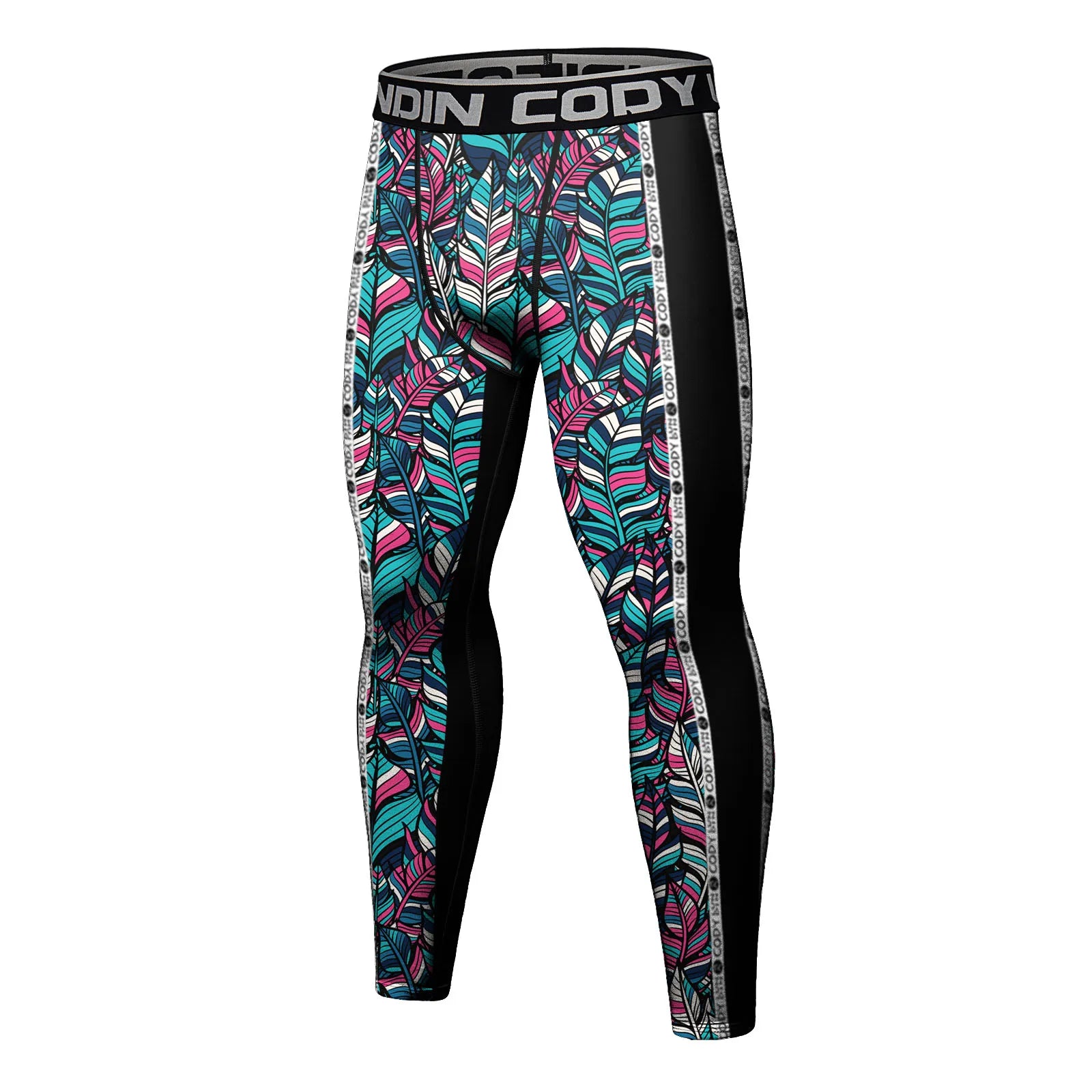 Cody Lundin Men's Jiu Jitsu Spats Stappling Compression Tights Pant Training BJJ No Gi Grappling Leggings Gym Fitness Trousers