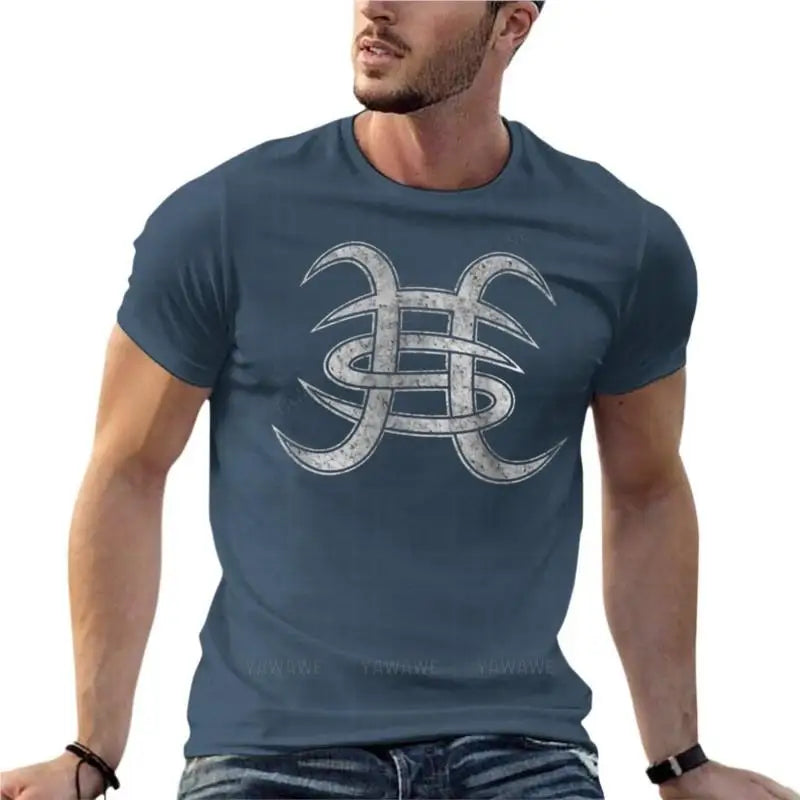 Heroes Del Silencio E Bunbury Distressed Logo Oversize T-Shirt Personalized Men'S Clothing Short Sleeve Streetwear Big Size Tops