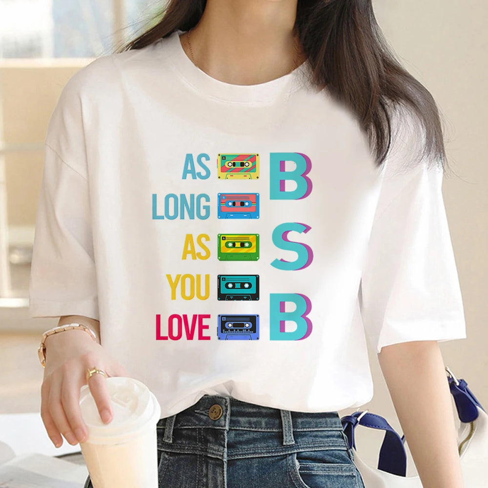 Backstreet Boys Dna 2022 Tour summer top tshirt women 2022 japanese grunge funny tshirt clothes couple clothes