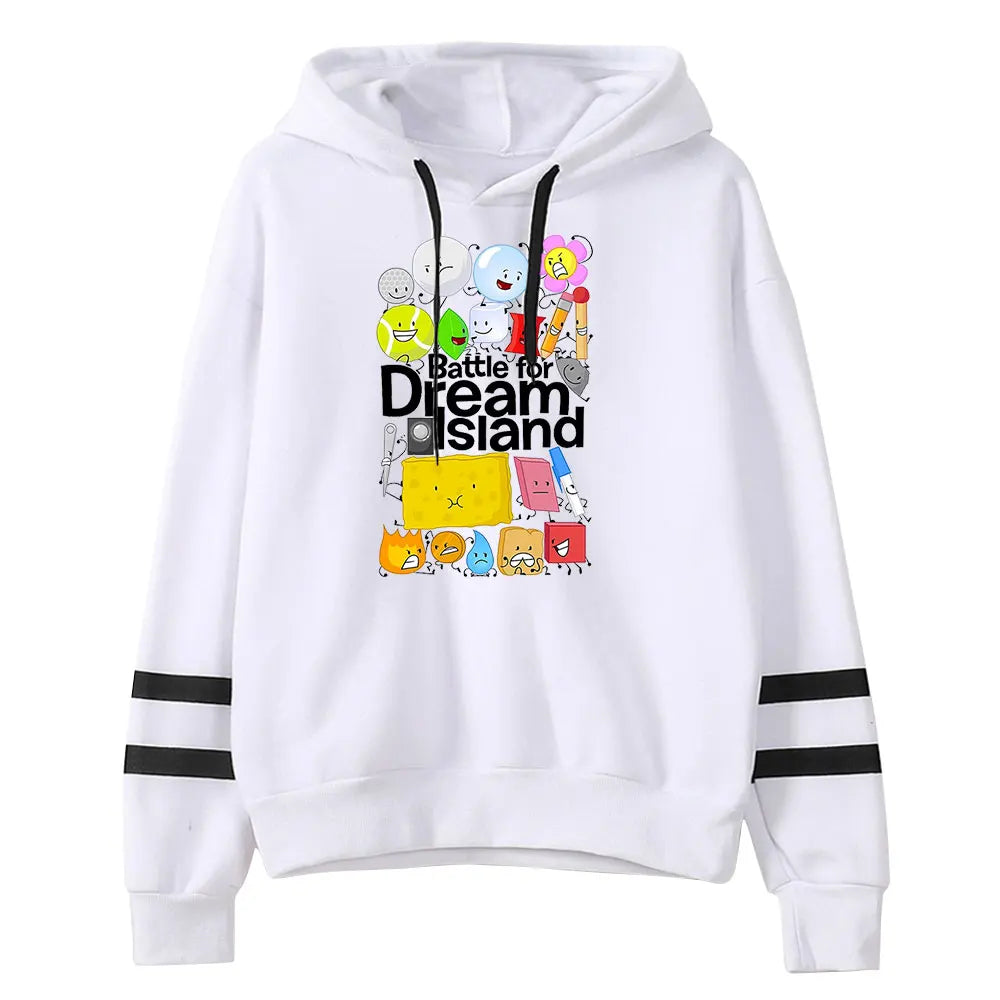 Jacknjellify BFDI Battle For Dream Island Merch Pullover Hoodie Merch Fashion Hoodie Fashion Sweatshirt Pullover Tracksuit