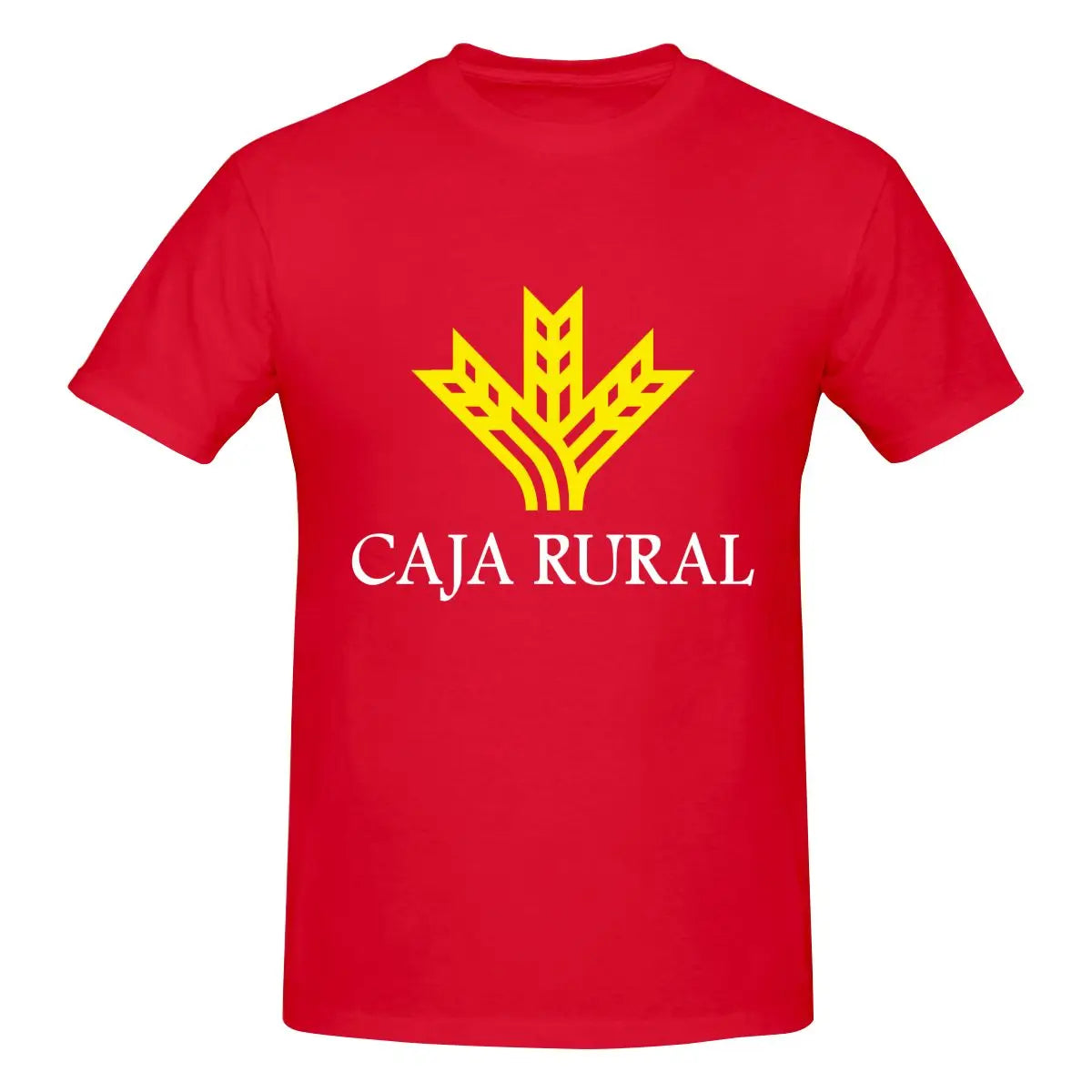 NEW Brilliant Caja Rural Design T-shirt Men Print Round neck T-shirt Summer Fashion Short Sleeve Cotton T Shirt