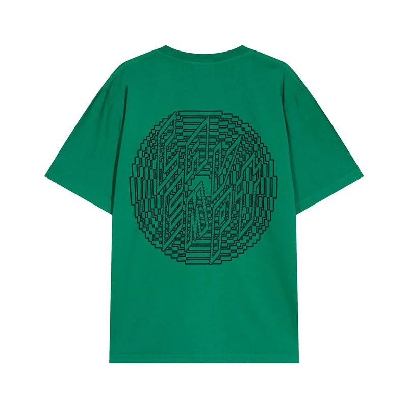 Vintage Batik Trapezoidal Logo Embroidery CAVEMPT T Shirt Men Women Oversized Short Sleeves Tee 100% Cotton CAV EMPT C.E T-Shirt