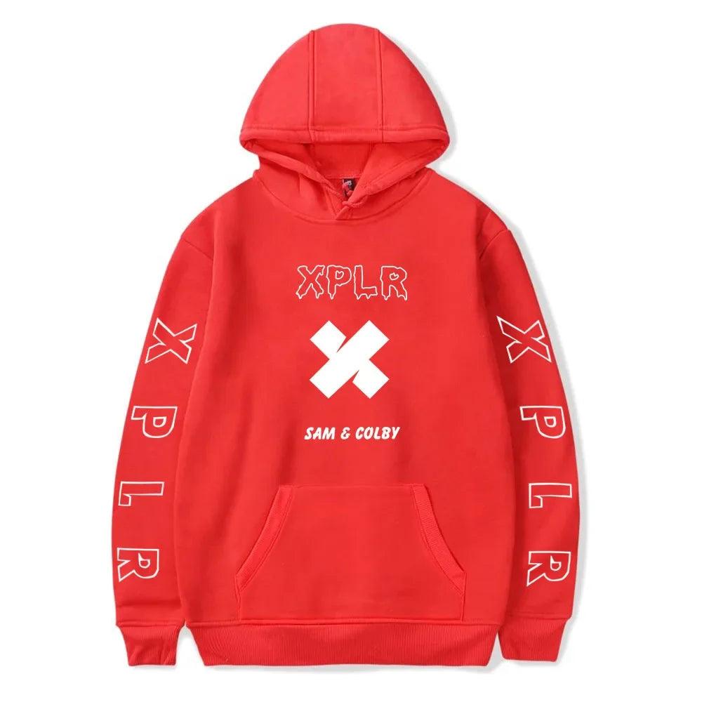 Winter Hoodies Sam And Colby Pullover XPLR Hoodie Printed Sam And Colby Hoodies Sweatshirts Men Hoodie Youtube Casual Sweatshirt
