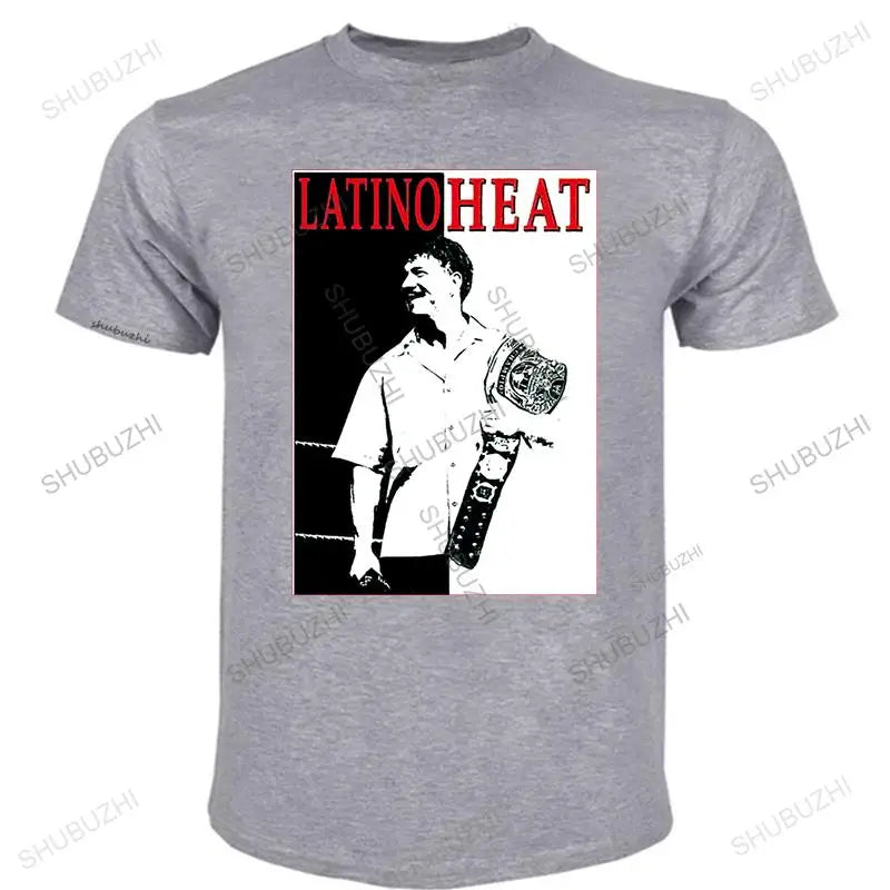 man Vintage print tshirs Eddi Guerrero Latino Heat T-Shirt Newest Fashion For Fashion Unisex round neck Teeshirt Euro Size