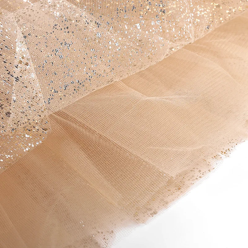 Adult hot mesh tutu skirt 2024 street fashion solid color skirt Polyester dance skirt
