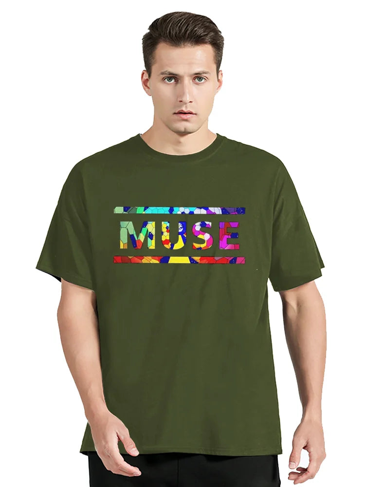 Classic Muse T Shirt The Resistance T-Shirt Cheap Discount Vintage TShirt Men Clothing Oversized Graphic Tees Tops