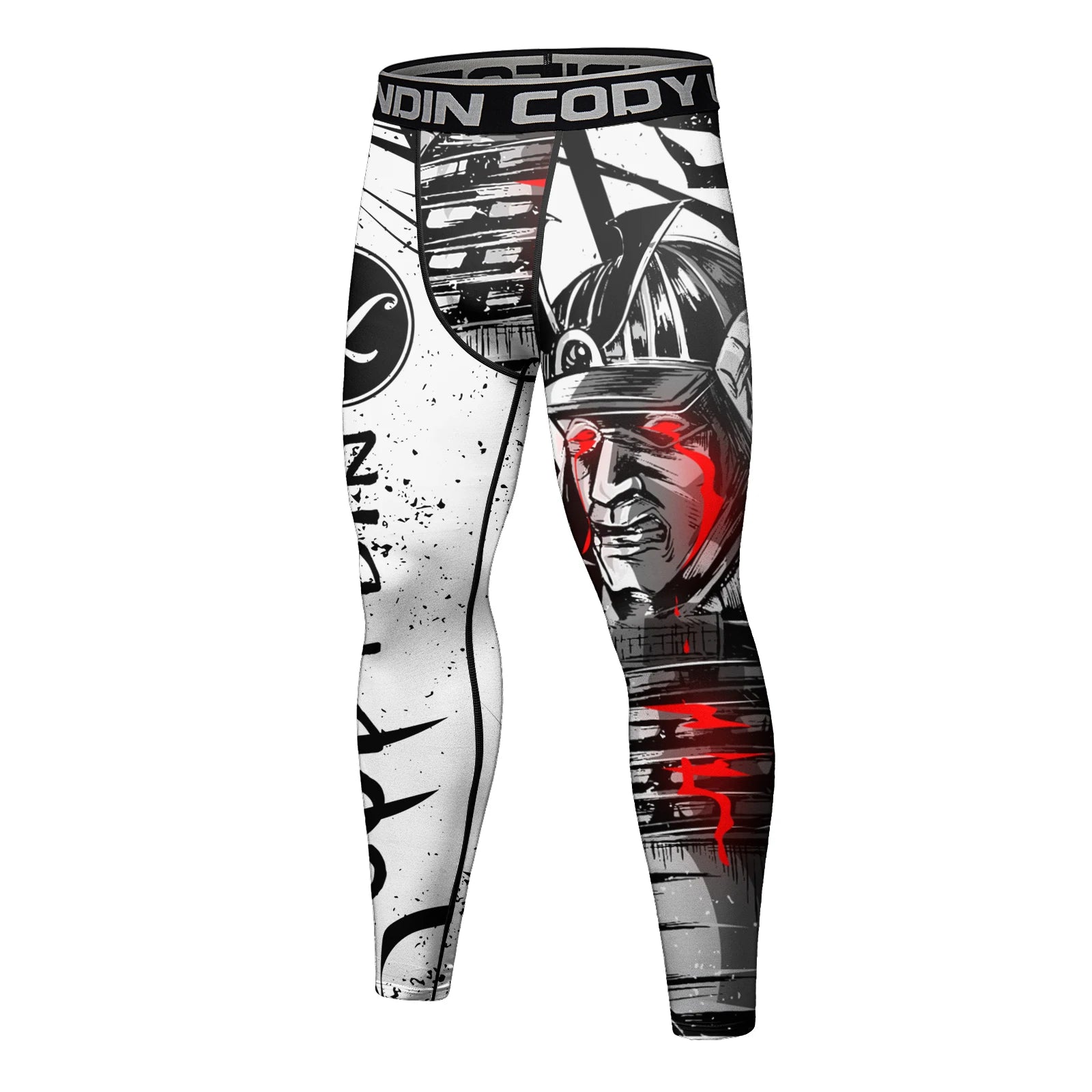 Cody Lundin Men's Jiu Jitsu Spats Stappling Compression Tights Pant Training BJJ No Gi Grappling Leggings Gym Fitness Trousers