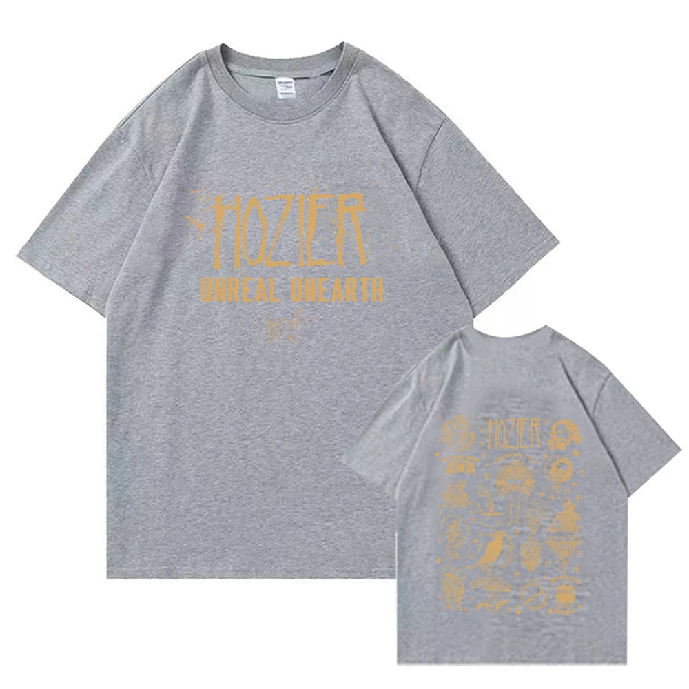 Hozier Shirt Hozier Music Album T-Shirt Steetswear Man Woman Hozier Unheard T-Shirt O-Neck Short Sleeve Shirts for Fans