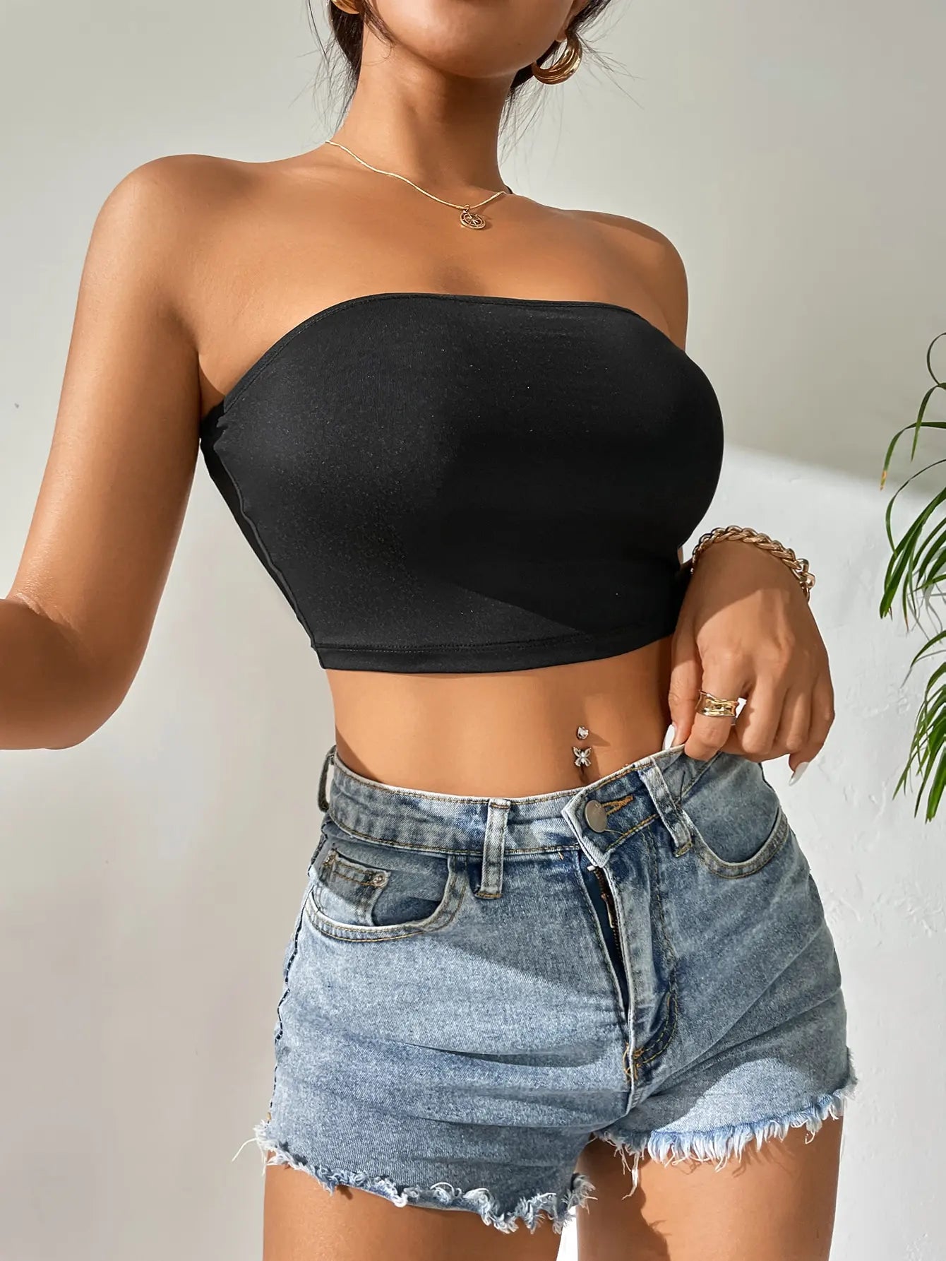 Summer Women Bra Selling Solid Color Tube Tops in Europe and America New Yoga Sports Women Wrapped Vest Women Tube Top Cropped
