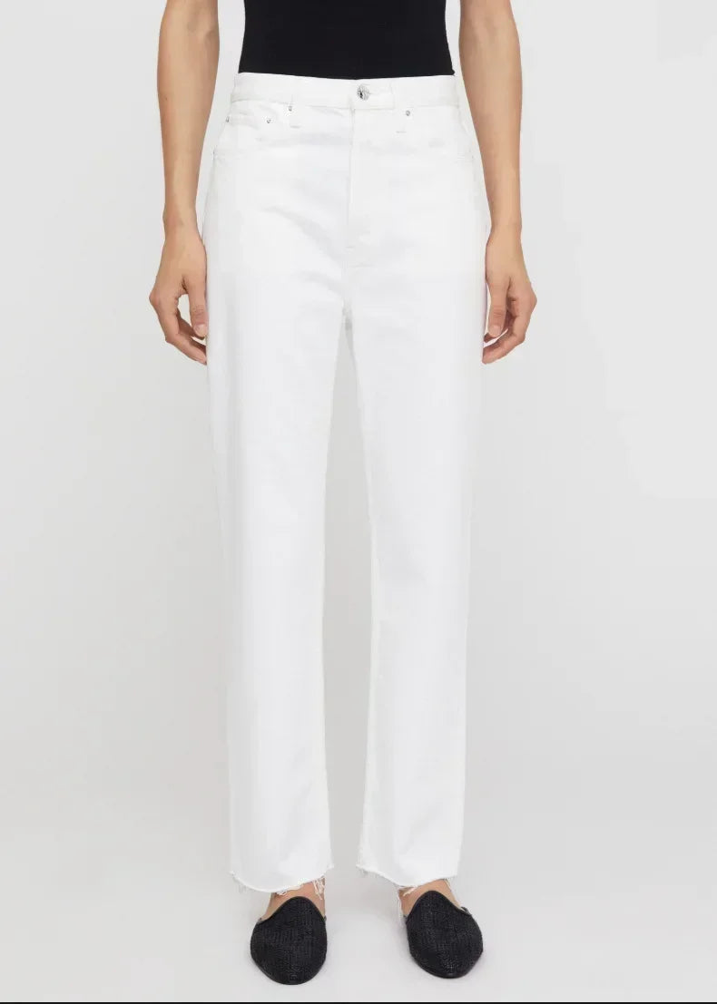 long Women Pants 2023 New Loose Twisted Nine Point Straight Jeans Women