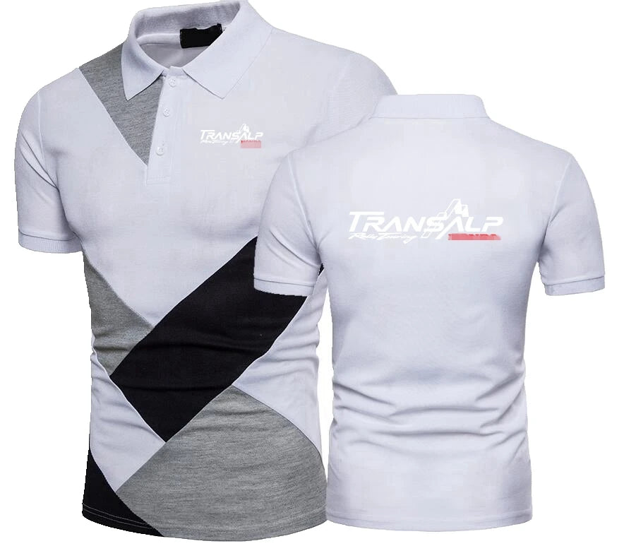 Motorcycle Transalp Style 650 XL700V Men Splicing Polo Shirt Hondaed T-Shirt F1 Motorcycles Fans JDM HondaeS Tee Polos TShirts