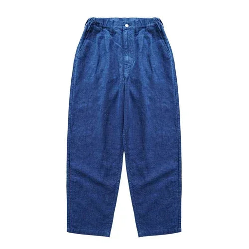 Sauce Zhan Men Pants ramie Pants Men Summer Breathable Casual Pants Ankle-length Loose Fit Taper Leg