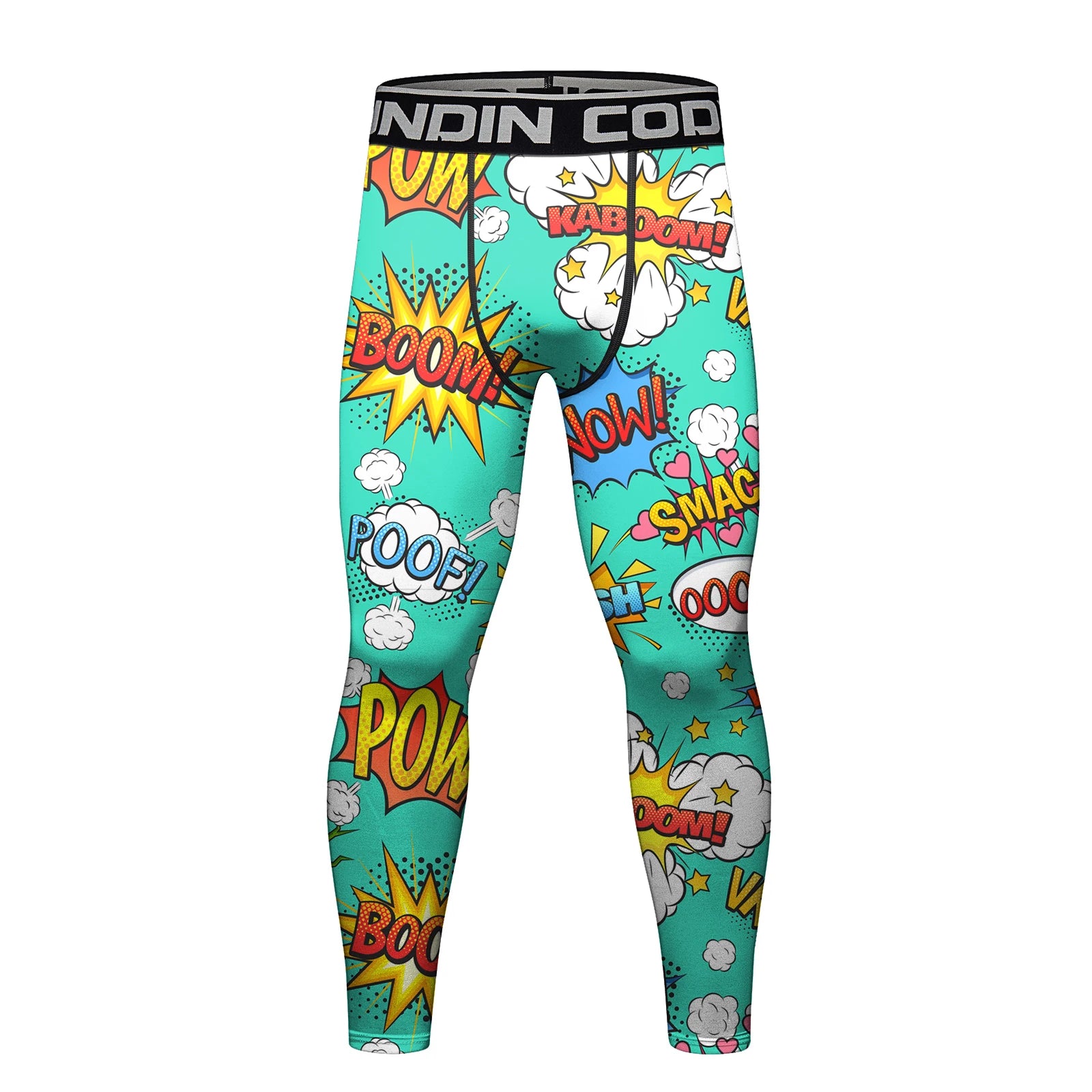 Cody Lundin Men's Jiu Jitsu Spats Stappling Compression Tights Pant Training BJJ No Gi Grappling Leggings Gym Fitness Trousers